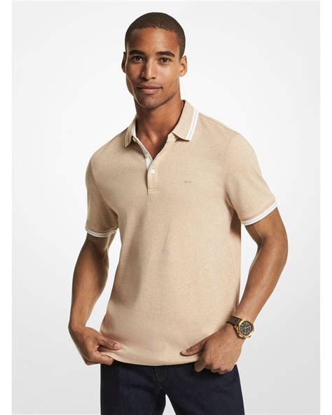 michael kors men's cotton polo shirt|Michael Kors greenwich polo.